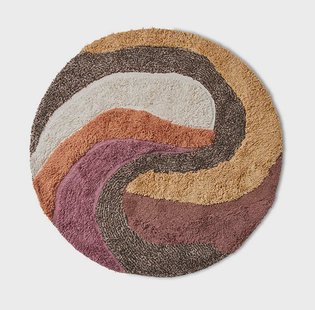 HKliving Rond Vloerkleed Round Wol, Ø150cm - Melange
