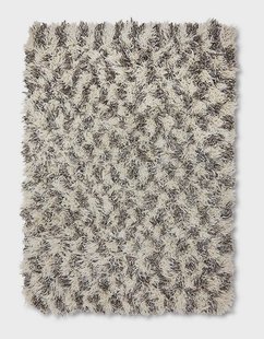 HKliving Vloerkleed Shaggy Wol, 200 x 300cm - Beige,Bruin