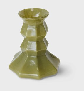 HKliving Vaas Silhouette Glas, 32cm - Groen