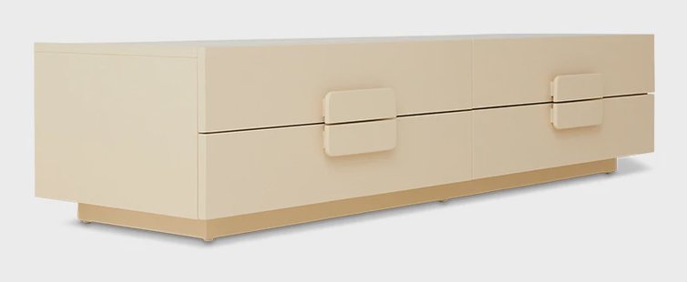 HKliving TV-meubel Spacious Sungkaihout, 160cm - Crème
