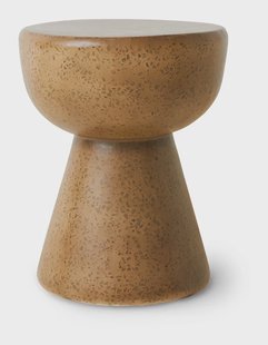HKliving Bijzettafel Terrazzo Keramiek, Ø35cm - Pebble - Rond