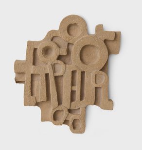 HKliving Wandpaneel Brutalist Keramiek, 38 x 43cm - Terracotta