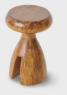HKliving Krukje / Bijzettafel Chestnut Mangohout, Ø34cm - Bruin - Rond