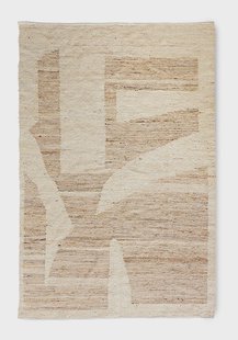 HKliving Vloerkleed Woolen Wol, 180 x 280cm - Crème