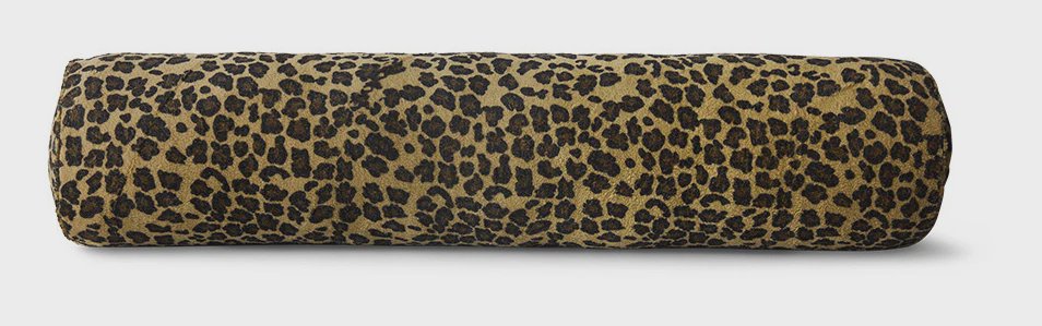 HKliving Sierkussen Bolster Panterprint, 150 x 30cm - Bruin