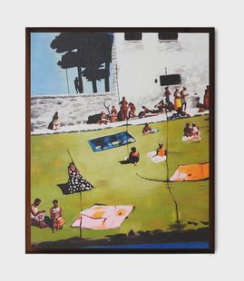 HKliving Schilderij Endless Summer 152 x 127cm - Meerkleurig
