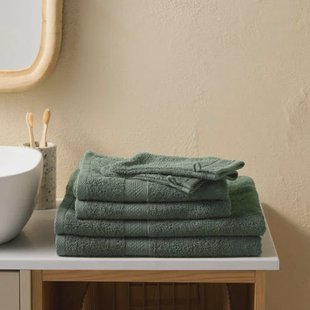 W handdoekenset 6-delig: 2 washandjes, 2 handdoeken 50x100 cm & 2 handdoeken 70x140 cm
