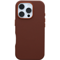 OtterBox Symmetry Apple iPhone 16 Pro Back Cover met MagSafe Magneet Leer Bruin