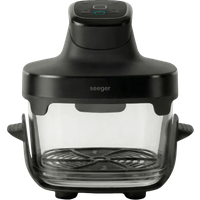 Seeger SGR1050BK Glass Air Fryer Zwart