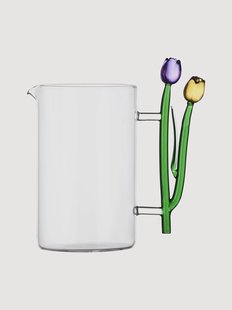 Handgemaakte karaf Botanica van borosilicaatglas, 1.4 L
