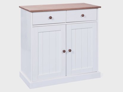 Inter Link Dressoir Westerland (Met 2 lades en 2 draaideuren, Wit, bruin)