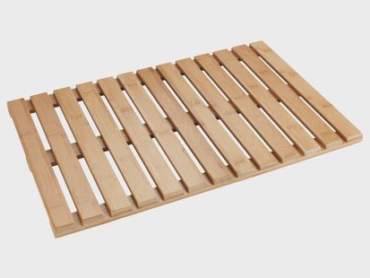 WENKO Bamboe badmat 40 x 60 cm - met antislip