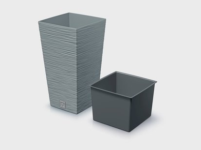 PROSPERPLAST Bloempot Furu Square (Beton, 265x265x500)