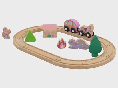 lupilu Houten treinset (Prinses)