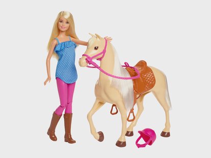 BARBIE Speelset pop en paard