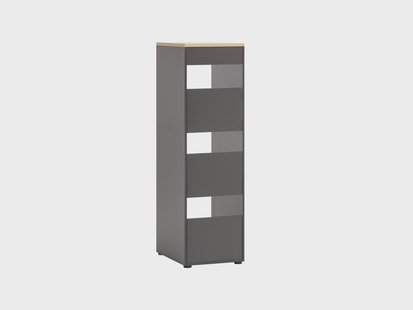 Schildmeyer Kast Solea (3 vakken, hoogte 154 cm, Antraciet)