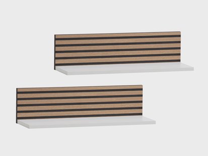 Schildmeyer Set van 2 wandplanken Ryker (mat wit)