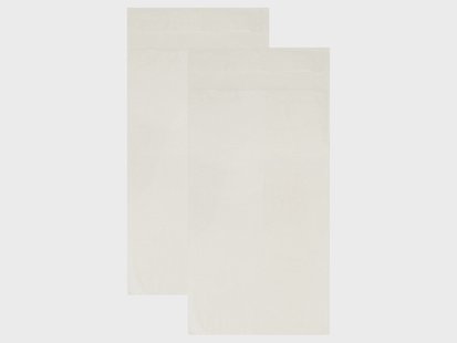 LIVARNO Set van 2 bamboe handdoeken 50 x 100 cm (Wit)