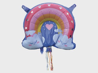 Party Factory Herbruikbare ballon (Regenboog)