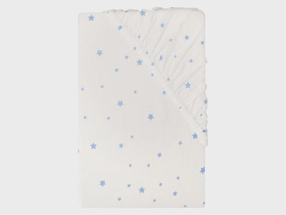 LIVARNO Kinder hoeslaken 90-100 x 200 cm (Blauw)