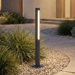 Liravel LED tuinpadverlichting, antraciet, hoogte 60 cm, IP65 - Lindby - Terras - Modern - Aluminium - 1 lamp