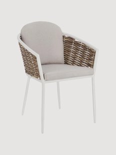 Stapelbare tuinstoelen Maribela met armleuning, 4-delig