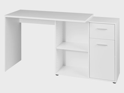 LIVARNO Bureau met kastelement - wit