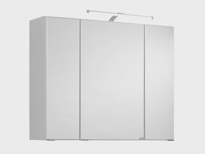 HELD Badkamer spiegelkast Bologna 3D (LED opbouwlamp, Wit, 90 cm)