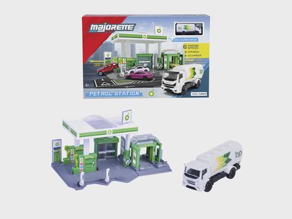 MAJORETTE Tankstation met tankwagen