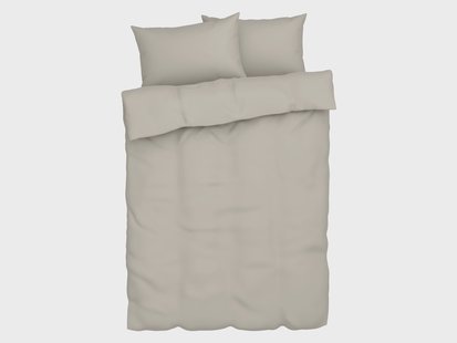 LIVARNO HOME Musseline beddengoed, met 2 kussenslopen. (Beige)