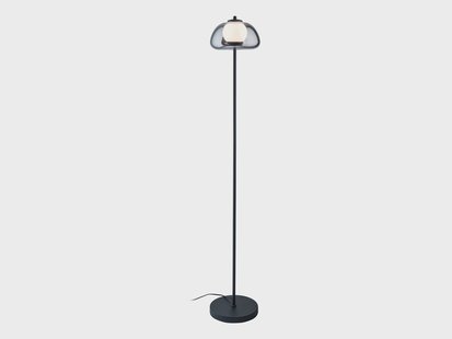 LIVARNO home Staande lamp (Grijs glas)