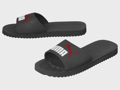 Puma Heren badslippers Purecat (Zwart, 43)