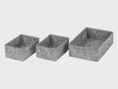 W5 Set vilten opbergmanden (3-delige set klein)