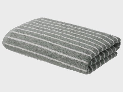 LIVARNO Handdoek 70 x 140 cm - 450 gsm (Groen/wit)