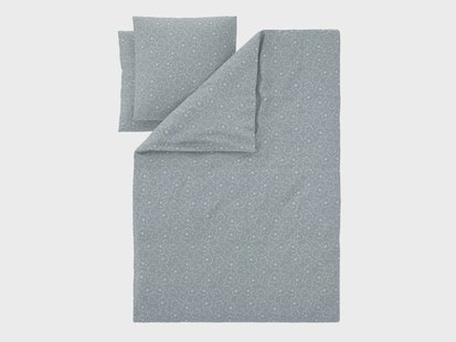 LIVARNO Satijnen dekbedovertrek 200 x 200 cm (Blauw)