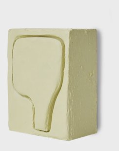 HKliving Wandobject Dwell 16 x 12cm - Geel