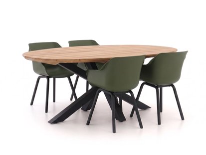 + 15% kassakorting | Hartman Sophie Element/Stephanie 200cm dining tuinset 5-delig - Laagste prijsgarantie!