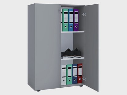 VCM Kast Lona (Openslaande deuren, Grijs, XL)