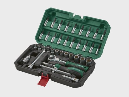 PARKSIDE Dopsleutelset met zwenkkopratel (Roto set 37-delig)