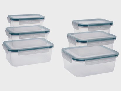 SILVERCREST Set van 6 vershoudbakjes (Rechthoekig)