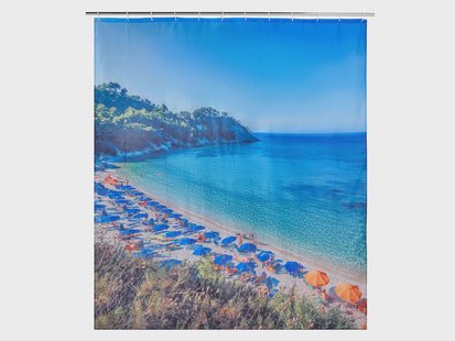 LIVARNO Douchegordijn, 180 x 200 cm (Strand)