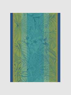 Katoenen theedoeken Plantes in jacquardweving, 4-delig