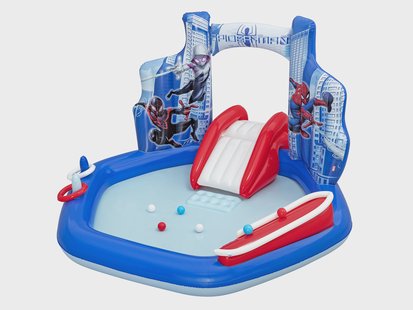 BESTWAY Opblaasbaar zwembad met glijbaan Disney of Marvel (Spiderman)