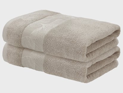 LIVARNO Handdoeken, 2 stuks, 50 x 100 cm, 500 gsm (Crème)