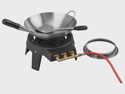 GRILLMEISTER Gasbrander met wokset
