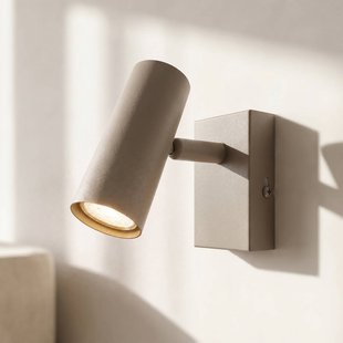 Lindby wandlamp Iluna, 1-lamp, koffiebruin, metaal, GU10