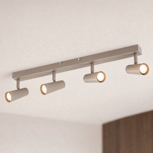 Lindby plafondspot Iluna, 4-lamps, koffiebruin, GU10