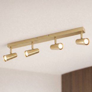 Lindby plafondspot Iluna, 4-lamps, messing, GU10