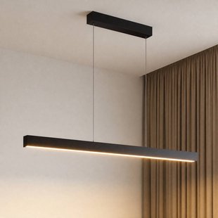 Lucande LED hanglamp Mylosh, zwart, 150 cm, CCT, dimbaar
