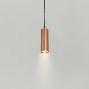 Briloner Hanglamp Ida, bruin, 1-lamp, Ø 10 cm, GU10